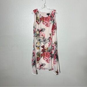 Connected Apparel Pink Sleeveless Midi Sundress